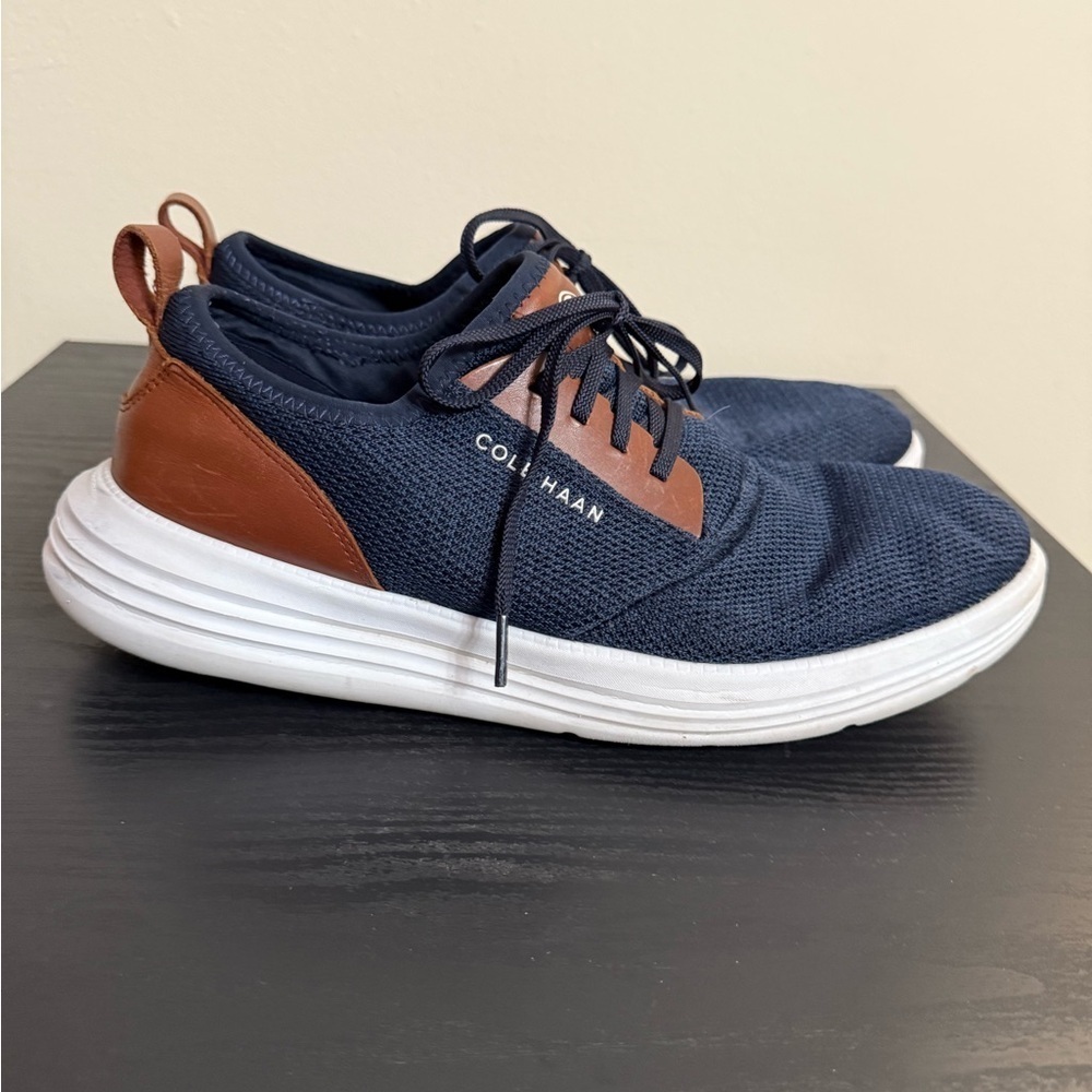 Men's SNEAKER Cole Haan GrandSport Journey Knit - NAVY / SIZE- 12M - Picture 3 of 7
